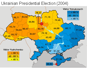 Distribuzione politica Ucraina